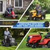 2 Pack 11x6.00-5" Flat Free Tire,Solid Rubber Lawn Mower Tires