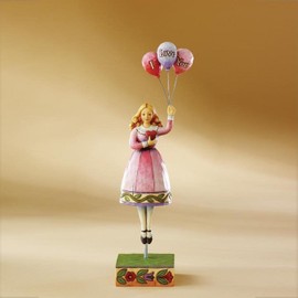 Enesco Jim Shore "I Love You" Girl with Balloons Figurine