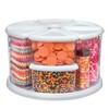 Deflecto Rotating Carousel Craft Organizer, 9-Canister, Includes 3" and 6"