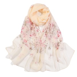 FAIRYGATE Chiffon Schal Seiden Tuch Hochwertiger Schal für Damen Mädchen Halstuch Umschlagstuch Pashmina Loop weicher Schlauchschal für Frühjahr Sommer Herbst Winter A4213