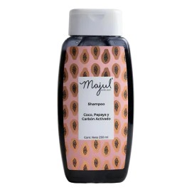 Shampoo Majul Con Coco, Papaya Y Carbón Activado 250ml