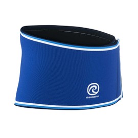 Rehband Rx Back Support - 7 mm Neoprene Stabilisation Belt for Back and Lumbar Spine, Anatomical Back Support Belt for Fitness, Strength Sports and Everyday Life, Colour: Blue, Size: S