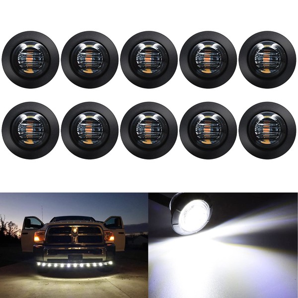 KEING KEING 10 Pack Sealed Waterproof Mini Round 3/4 Inch