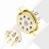 sourcing map 8 pins PCB Tube Socket Ceramics, Vacuum Tube
