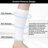 Novetec 2 Pairs Calf Compression Support, White
