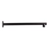 Meer Brazo Para Regadera Redondo 40 Cm Negro Mate Acero