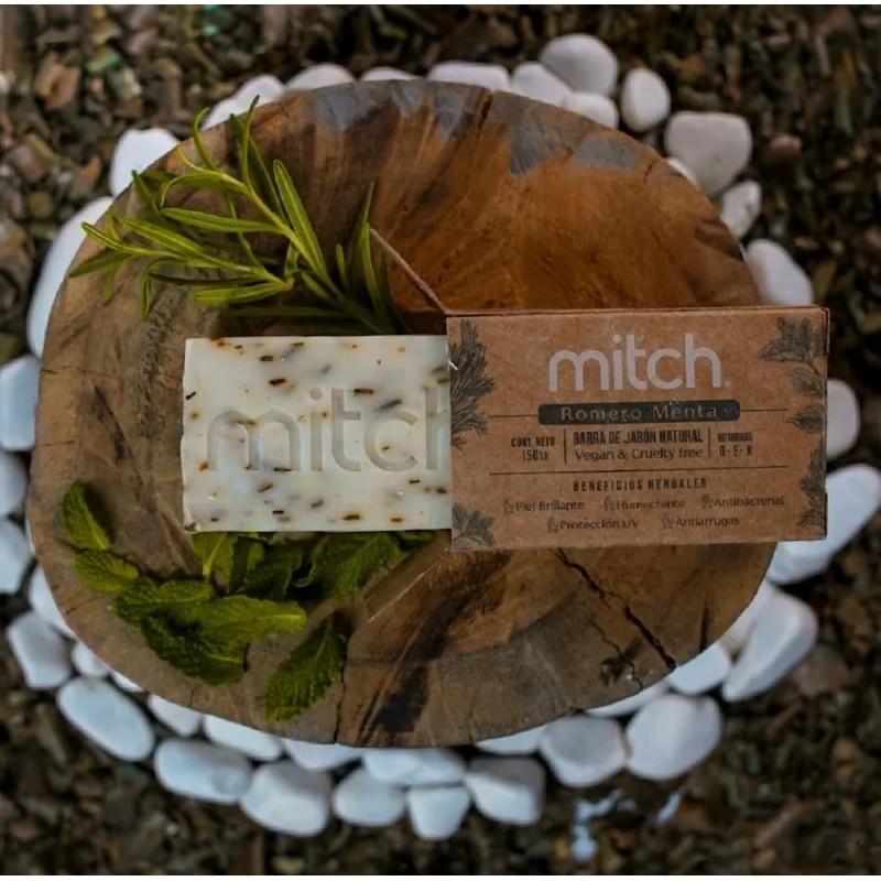 Mitch Jabón Botánico De Romero Menta 150gr Activacirculación