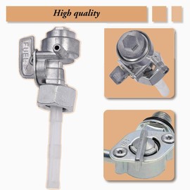 Petcock Fuel Shut Off Valve Fits for Predator Generac GP5000 GP5500 GP6000E Honda 5000-8000 Watt, Champion 3500/4000 Watts 13HP 14HP 208CC 389CC 420CC 7HP Gasoline portable generator & Fuel Line