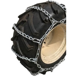 TireChain.com 20x8x10, 20x8x8 4-Link Heavy Duty Tractor Tire Chains Set of 2