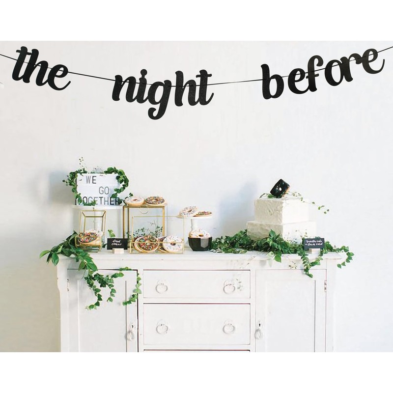 zxyxka The Night Before Banner, Wedding Rehearsal Dinner Party Decorations,Tomorrow