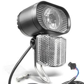 Ebike Ultra Bright 50LUM EBike Headlights WUXING QD522 - Compatible with 24V/36V/48V/52V/60V Electric Bicycles & Scooters - LED Night Riding Headlight for Road and TrailElectric motorcycle(SM Plug)