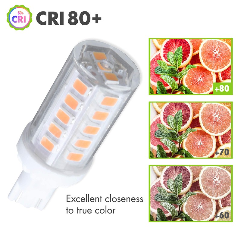 Leisure LED 4 Pack RV LED Light Bulbs 450LM Warm