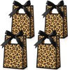 Kolldenn 30 Pack Leopard Print Gift Bag with Handles, 10.2