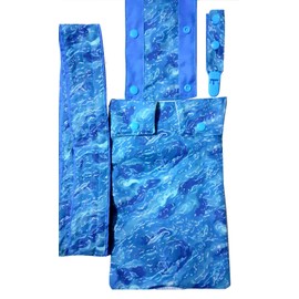 by The sea. Full Set. Catheter Leg Bag Holder. Bag and Tube Covers+Shoulder Strap + one tubie Clip Cotton Fabric. Brand: The Confidence