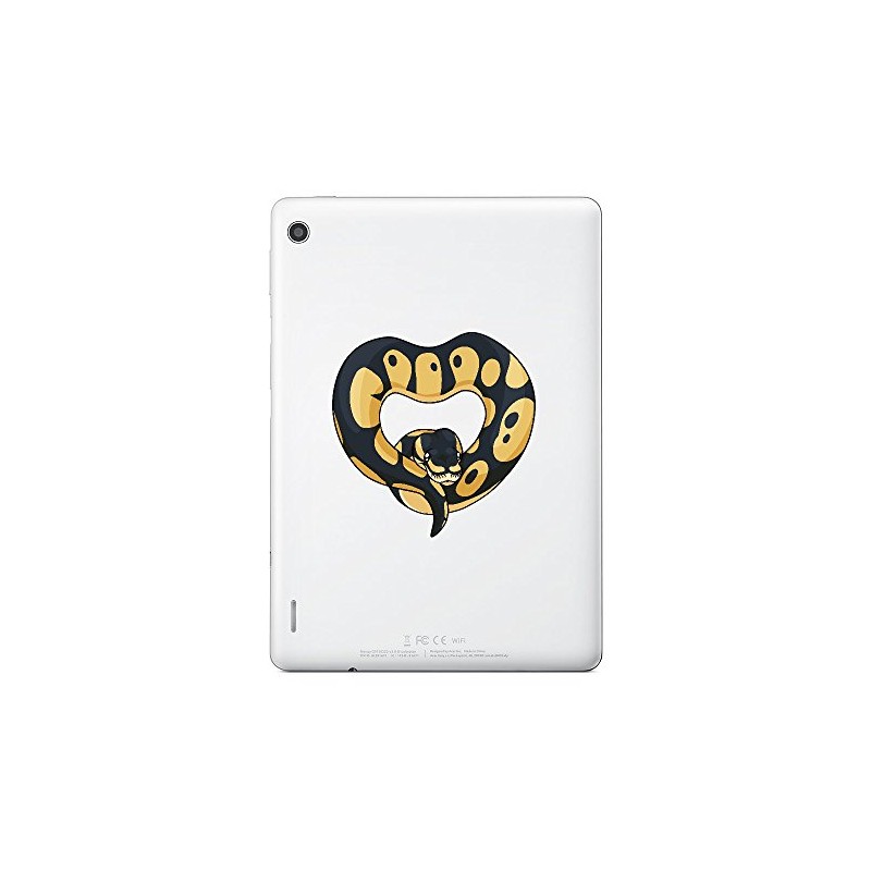 Ball Python Heart Snake Decal -Indoor and Outdoor use! (Phantom)
