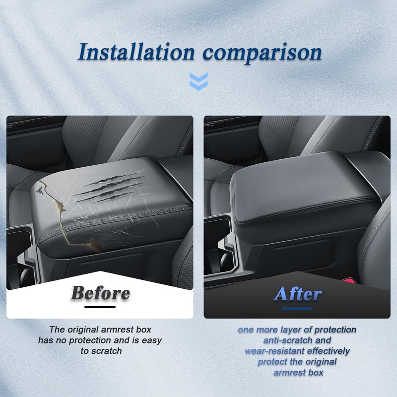 BIBIBO for 2025 2026 Toyota 4Runner Center Console Armrest Cover