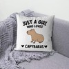 KEUSPI Capybara Pillow Covers 18x18,Capybara Gifts for Girls Capybara Lovers,