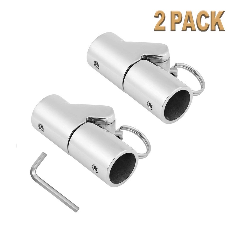 SHENGHUISS 2 Pack 7/8 Inch（22MM） Stainless Steel 316 Folding Swivel