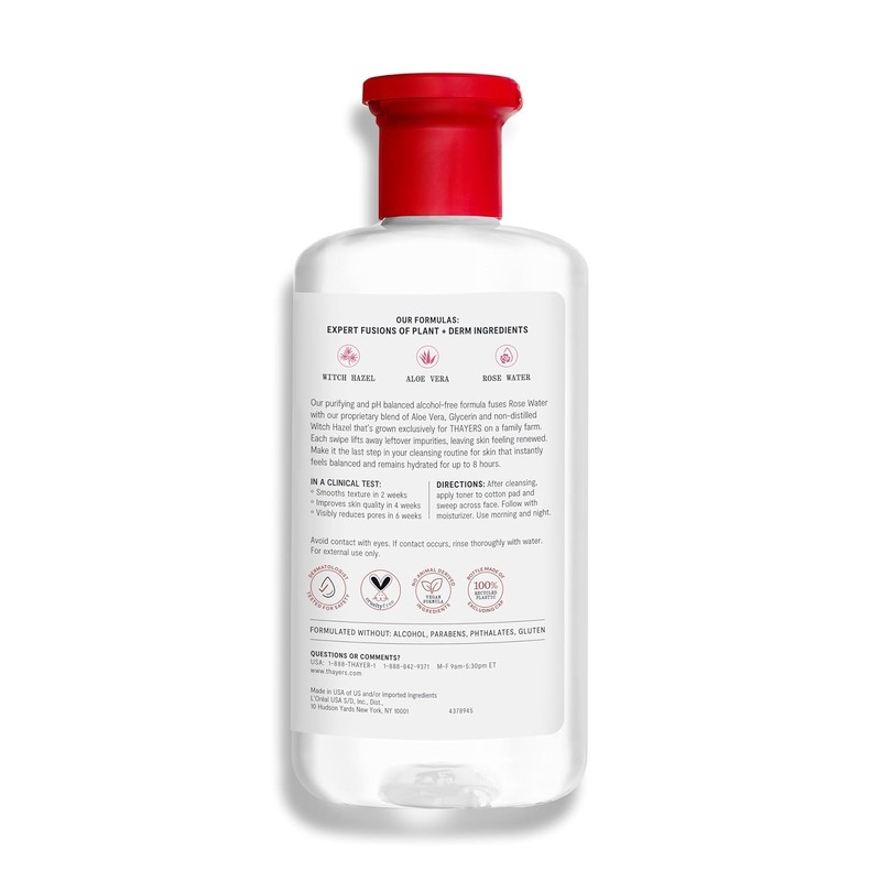 Thayer's Facial Toner Witch Hazel Rose Petals with Aloe Vera,