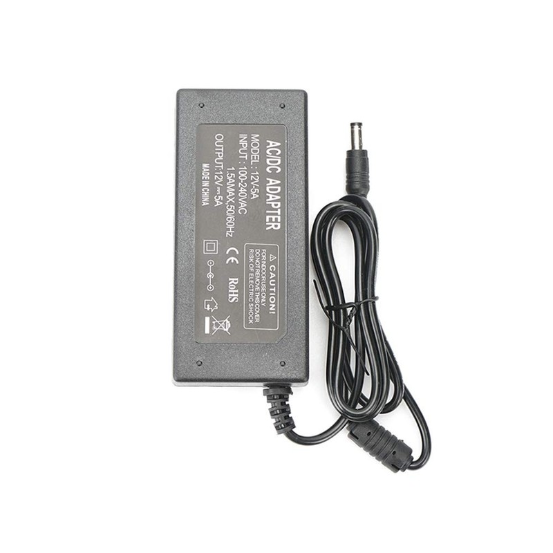 Velain 12V 5A Power Supply Adapter, AC100-240V to DC12V Converter