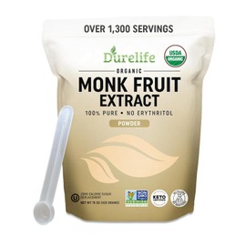 Durelife Organic 100% Pure Monk Fruit Extract Powder 15 OZ