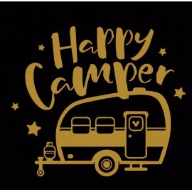 Egl HAPPY CAMPER camping Decal Sticker Walls Glass camper Family Outdoor Hiking Fish