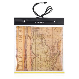Dacitiery Waterproof Map Case, PVC Camping Map Case for Hiking, Transparent Map Cover with Clear Window, Waterproof Map Holder, Waterproof Bag for Expedition Camping, Survival