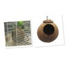Sosoport Parakeet Nest Coconut Shell Bird House Nest for Small