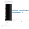 BNTECHGO 22 Gauge Silicone Ribbon Cable Flexible 6P Black 10