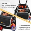 MELOTOUGH Electrician Tool Pouch Bag with Shoulder Strap 20 Pockets