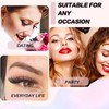 Landrain Pack of 12 3D Magnetic Lashes, Magnetic Eyelashes, Natural