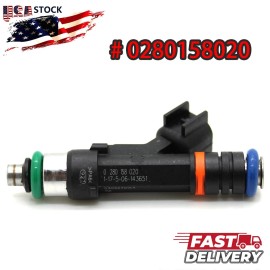 Unbranded Fuel Injectors 0280158020 For Jeep Liberty Dodge Nitro Dakota 3.7L V6 GAS USA