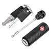 Sarini Luggage Lock, Wire Rope Padlock with Key, TSA Suitcase