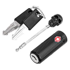 Sarini Luggage Lock, Wire Rope Padlock with Key, TSA Suitcase Lock, Backpack Lock for Travel Suitcase, Locker Backpack, Pack of 2