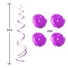 AimtoHome Party Swirl Decorations, Hanging Swirl for Ceiling Decorations, Purple,