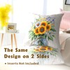 Uynfident Sunflower Throw Pillow Cover 16x16inch Set of 2 Spring