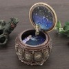 Vintage Music Box with 12 Constellations Rotating Goddess Twinkling LED