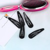 Stadux 40 Pcs Metal Snap Hair Clips Black 2 Inch
