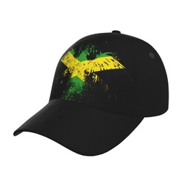 Jamaican Flag Baseball Cap for Men Women, Fashion Adjustable Jamaica Hat Casual Trucker Hats Sun Visor Caps