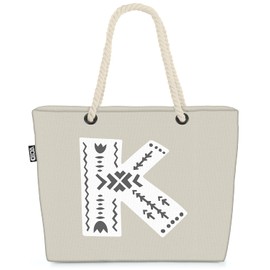 VOID K Dekorative Buchstaben Strandtasche Shopper 58x38x16cm 23L XXL Einkaufstasche Tasche Reisetasche Beach Bag