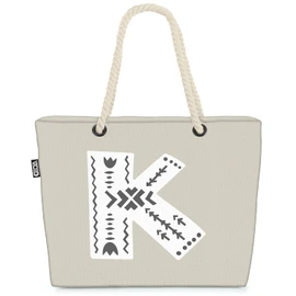VOID K Dekorative Buchstaben Strandtasche Shopper 58x38x16cm 23L XXL Einkaufstasche Tasche Reisetasche Beach Bag