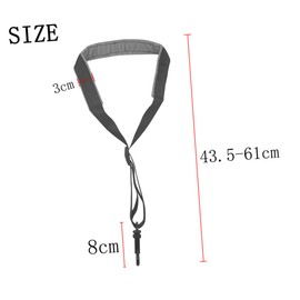 Kisangel Adjustable Alto Saxophone Neck Strap Comfortable Shoulder Support Lightweight Durable Design for Easy Carrying for Adults Essential Saxophone Accessory