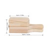 Tostonera Plantain Masher 6.3in Pine Wood Reusable Banana Smasher Maker