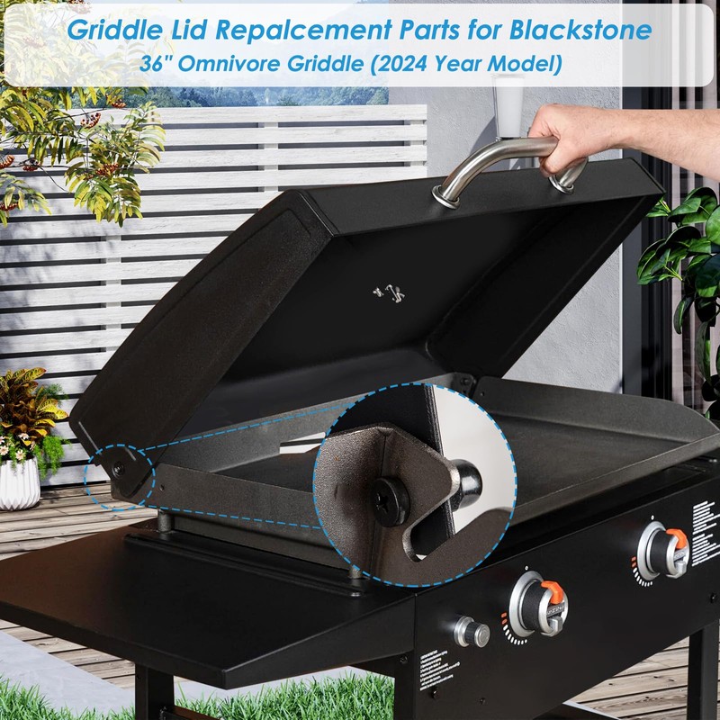 Upgrade Hinged Lid for Blackstone 1517 28 Inch Omnivore Griddle