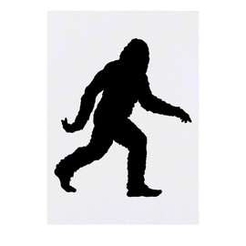 Azeeda 'Bigfoot-Silhouette' Temporäres Tattoo - Hautfreundlicher & Ungiftiger Abziehbild · Wasserfest (TO00074541)