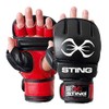 Sting Eagle Men, Training Glove, Men's, Aero Boxe Gel, red/black,