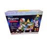 Unbranded 76-Pc Magnetic Tile Construction Set – Light-Up Track Run,