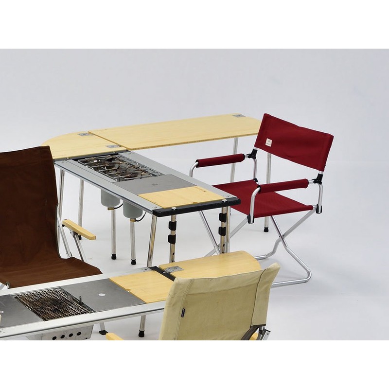 Snow Peak Iron Grill Bamboo Wood Table, Small