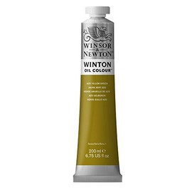 Winsor & Newton Winton Oil Color Paint, 200-ml Tube, Azo Yellow Green