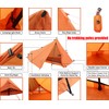 1 Person Trekking Pole Tent for Backpacking - Ultralight Backpacking
